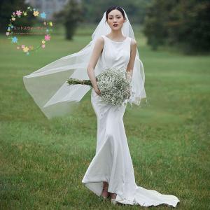 ウェディングドレス マーメイド 安い 花嫁 結婚式 白 ウエディング ブライダル 披露宴 二次会 パーティードレス 前撮り 代 30代 40代 シンプル おしゃれ Ds813 ミットスウィーティー 通販 Yahoo ショッピング