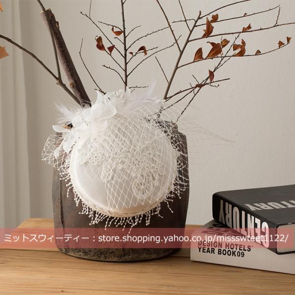 トークハット トーク帽 パーティー ウェディングヘッドドレス ウエディングハット カクテル帽 結婚式...