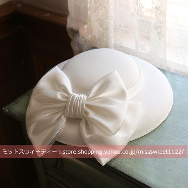 パーティーハット 白 黒 グリーン ワインレッド ウェディング ヘッドドレス ウエディングハット カ...