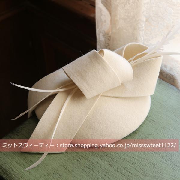 5色 トークハット トーク帽 パーティー リボン ウェディング ヘッドドレス ウエディングハット カ...