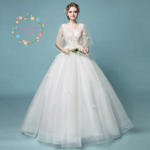 カラーオーダー可 取り外し袖 付け袖 パフスリーブ 結婚式 花嫁