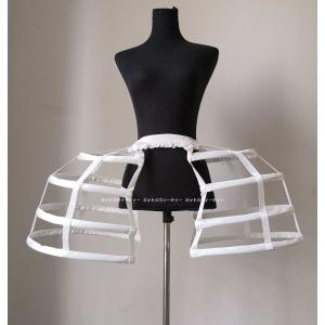 パニエ 中世ドレス用 鳥かごパニエ 豪華に バ...の詳細画像2