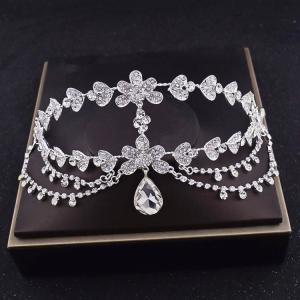 ウエディング シルバー ヘッドドレス マリアティアラ