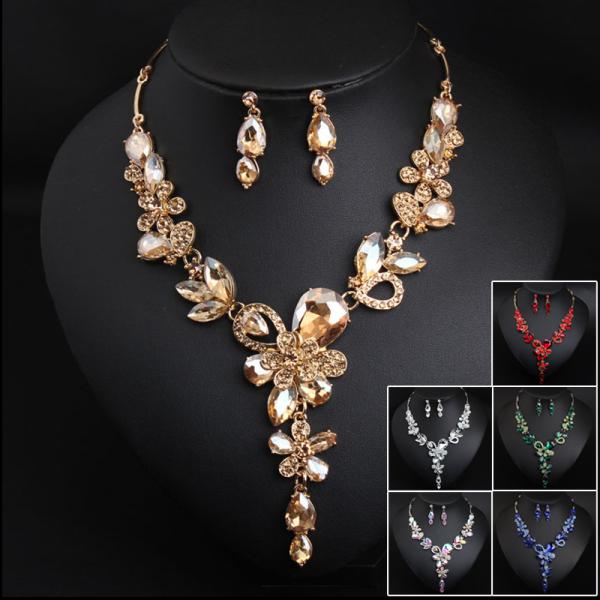 6カラー ネックレス ピアス パーティー ウェディング ウエディング 結婚式 発表会 演奏会 コンサ...