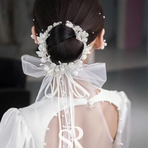 ウェディング小物 ヘッドドレス イヤリング セット アクセサリー 結婚