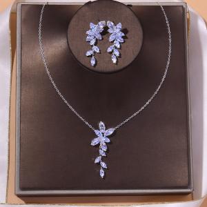 ウェディングネックレス イヤリング ピアス セット レッド 赤 結婚式