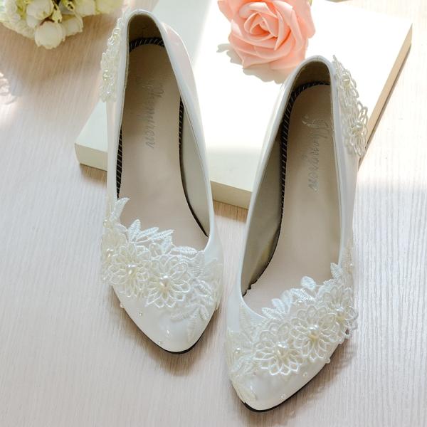 ウエディングシューズ 0.5/4.5/8cmヒール ウェディングシューズ レディース靴 パンプス ハ...