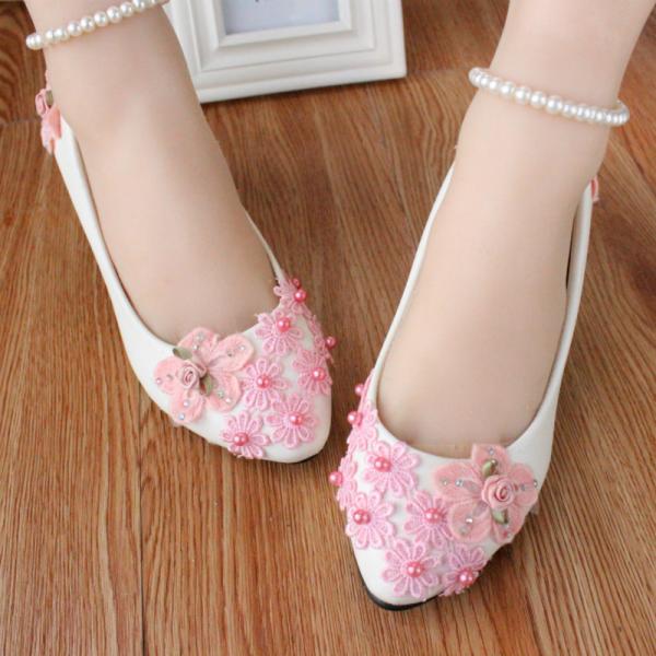 ウエディングシューズ 0.5/3/5/8cmヒール ウェディングシューズ パンプス ハイヒール フラ...