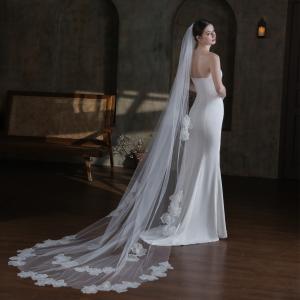 ウエディング フラワーベール ウェディングベール フェイスアップ