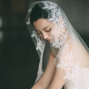 ウェディングベール ロングベール 結婚式用 3m 安い コーム付き 刺繍