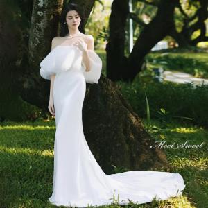 ウエディングドレス セパレート 二次会 花嫁 前撮り ウェディング
