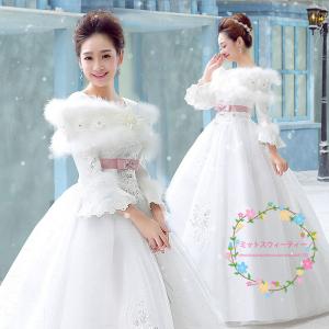 ウェディングドレス XS-6XL マタニティドレス 二次会 結婚式 披露宴