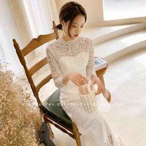 ミニドレス ミモレ丈ドレス ウェディグドレス 二次会 花嫁 パーティ