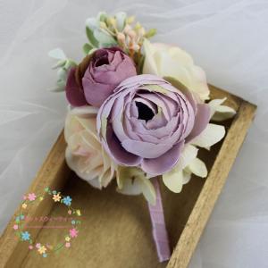ブートニア 新郎様用ブートニア 造花 ウェディング 結婚式 アクセサリー 手作り 花嫁 パーティー ブライダル用 写真撮り