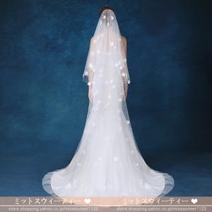 即納 フェイスアップベール ベールダウン ウエディングベール ロング