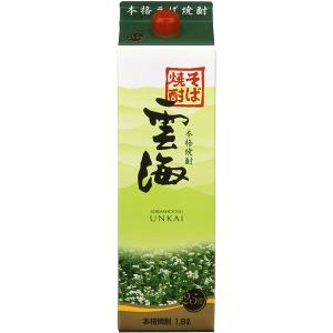 雲海　そば焼酎　25度　パック　1800ml （単品/1本）