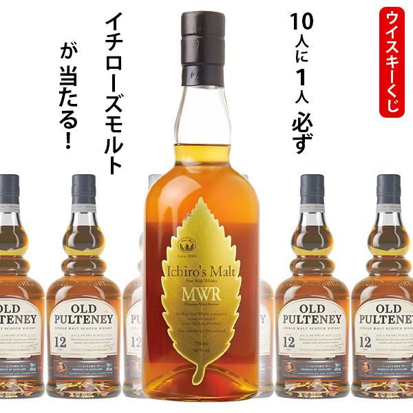 ウイスキーくじ　10人に1人必ずイチローズモルトMWRが当たる！　700ml×1本　オールドプルトニ...