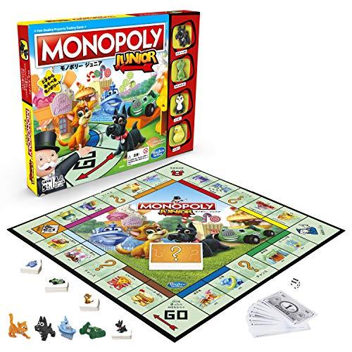 モノポリー ジュニア、5才以上の子供向けのモノポリーボードゲーム、2?4人向けのキッズゲーム・ファミ...