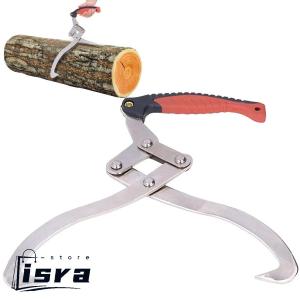 ログトング 43cm / 16.9in ログリフティングトング ロギングスキッドトング 木材スキッドトング 滑り止めハンドル付き 片手操作 プロフェッショナル伐採トング
