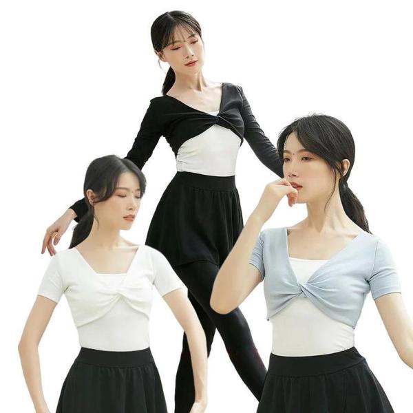 バレエ ス 大人 カシュクール 半袖 長袖 ウォームアップ レディース ボレロ ショート丈 ヨガウェ...