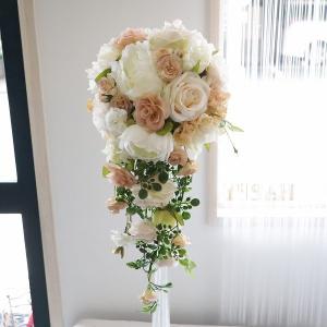 ブーケ・ブートニアセットブライダル アートフラワー クラッチブーケ