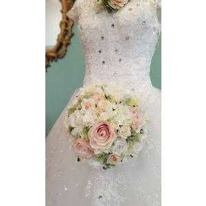 misuzu113 ミモザナチュラルクラッチブーケ ブートニアのセット