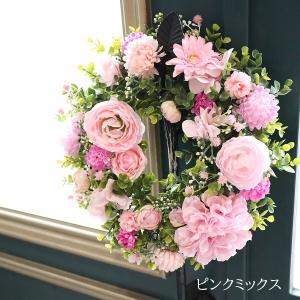フラワーリース ウェルカムリース ギフト 玄関 ...の商品画像