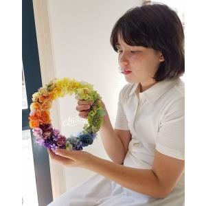 misuzu シアワセのレインボーリース 虹色...の詳細画像4