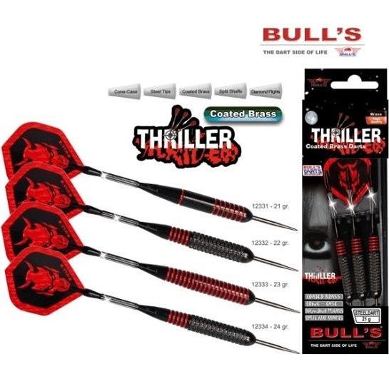 Bull's 12333 Thriller Stl BkBrs 23gハードダーツ