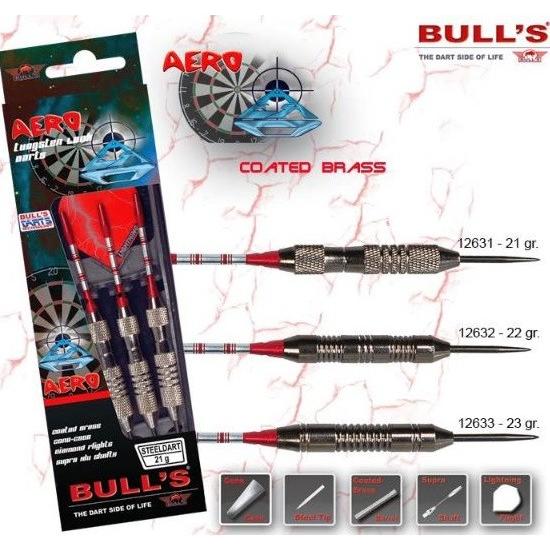 Bull's 12631 Aero Stl Plated 21gハードダーツ