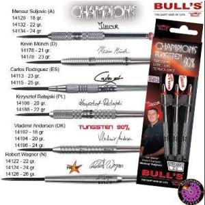 Bull's 14134 Champ Stl 90% Mans 24gハードダーツ