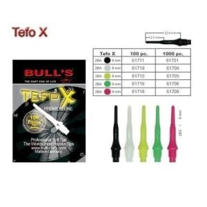 Bull's 61711 Tefo-X Tip 100個入 2BA 黒