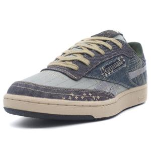 Reebok　CLUB C REVENGE "SASHIKO PACK"　OBSIDIAN/BLUE HILLS/ASTRAL GREY (100200783)｜mita-sneakers