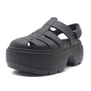 crocs　STOMP FISHERMAN SANDAL　BLACK (209938-001)｜mita-sneakers