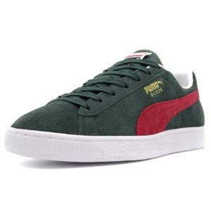 Puma　SUEDE CLASSIC XXI　GREEN GABLES/INTENSE RED/PUMA WHITE (374915-31)｜mita-sneakers