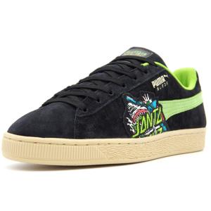 Puma　SUEDE "SANTA CRUZ"　PUMA BLACK/GREEN FLASH/DEEP WISTERIA (381905-01)｜mita-sneakers