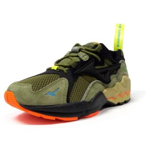 MIZUNO　WAVE RIDER 1 "24Karats x mita sneakers"　OLV/BLK/ORG (D1GD203135)｜mita-sneakers