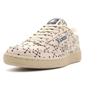 Reebok　CLUB C 85 "DOT PATTERN" "EAMES OFFICE"　MODERN BEIGE/MODERN BEIGE/CORE BLACK (GY1069)｜mita-sneakers