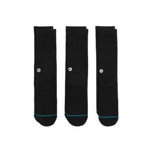 STANCE　ICON 3 PACK　BLACK (M556D18ICP#BLK)｜mita-sneakers