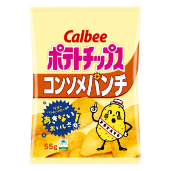 カルビー ポテトチップスコンソメパンチ 55g×16袋