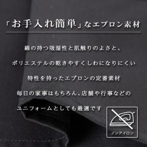 【メール便送料無料】 エプロン ノンアイロン ...の詳細画像1