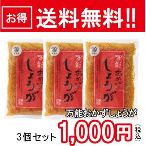 【常温】送料無料！万能おかずしょうが（四国健商）130g３個セット1000円