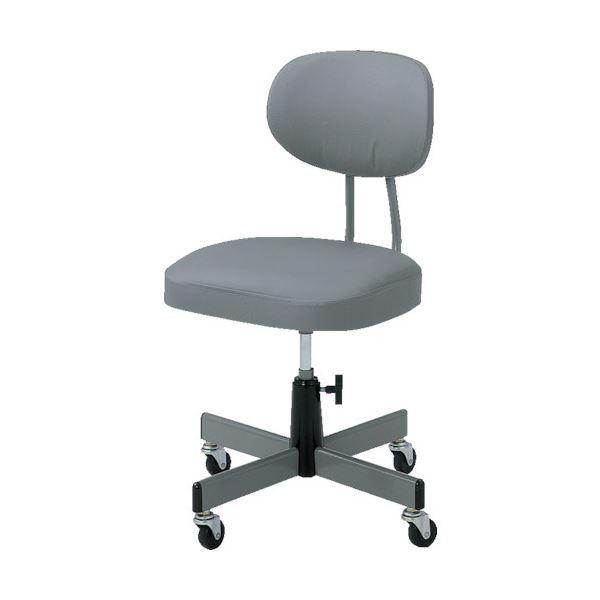 MITASTRUSCO 事務椅子 ビニールレザー張り グレー T-80 1脚 組立品to