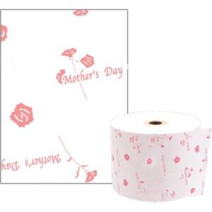 感熱ファンシーレジロール紙 80mm×80mm×12mm イラストつき 母の日 50巻