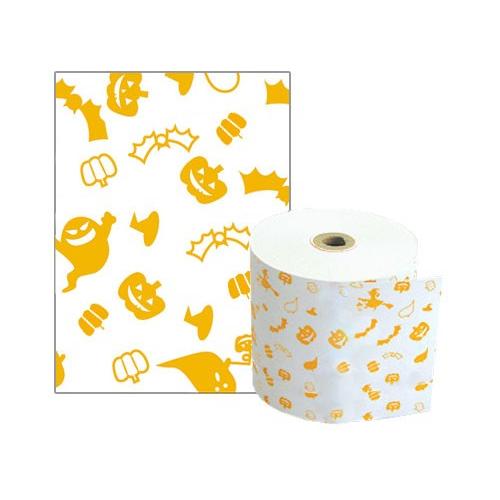 感熱ファンシーレジロール紙 80mm×80mm×12mm イラストつき ハロウィン 50巻