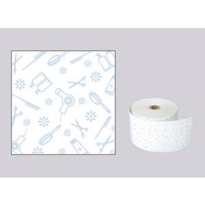 感熱ファンシーレジロール紙 80mm×80mm×12mm イラストつき はさみ ブルー 50巻