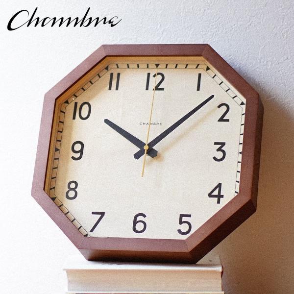 掛け時計 OCTAGON CLOCK【BROWN】