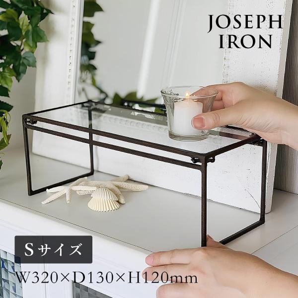 Joseph Iron ジョセフアイアン ガラスディスプレイ台 ワイド Sサイズ SOW ソウ
