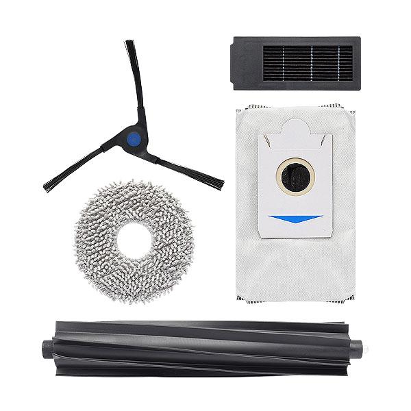 エコバックス X2 OMNI 用 モップ1枚/サイドブラシ1個/フィルター1個/メインブラシ1個/ゴ...