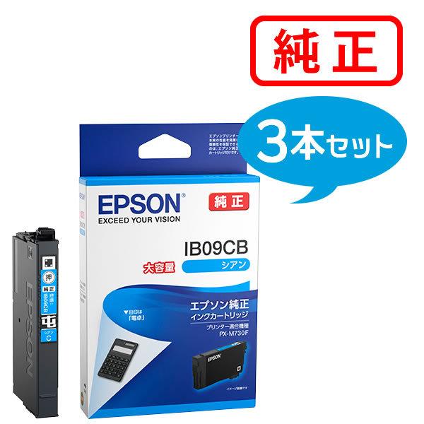 EPSON エプソン 純正品 IB09CB シアン 3本セット 純正インク